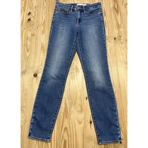 Athleta Sculptek High Rise Skinny Jeans Womens Size 2 Medium Wash Stretch - Picture 1 of 6